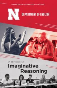 Cover of 2019-2020 Department of English Lookbook, 'An Education in Imaginative Reasoning'