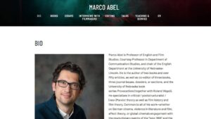 Bio page on marcoabel.com